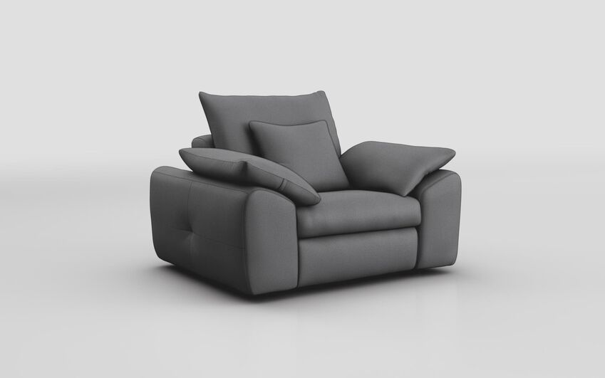 Grey Fabric Soliera Armchair