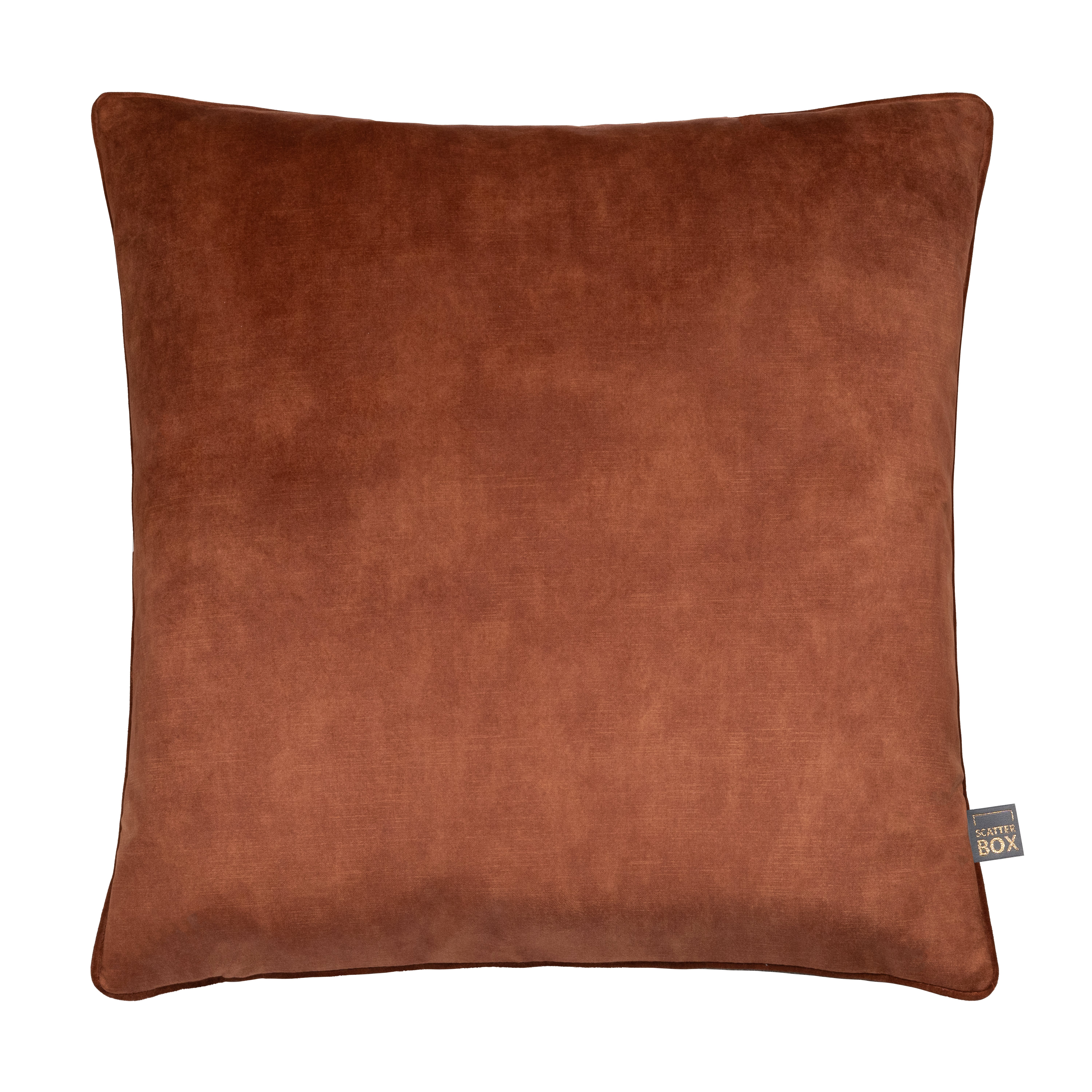 Two Tone Terra/Camel Cushion, Square, Orange | Barker & Stonehouse