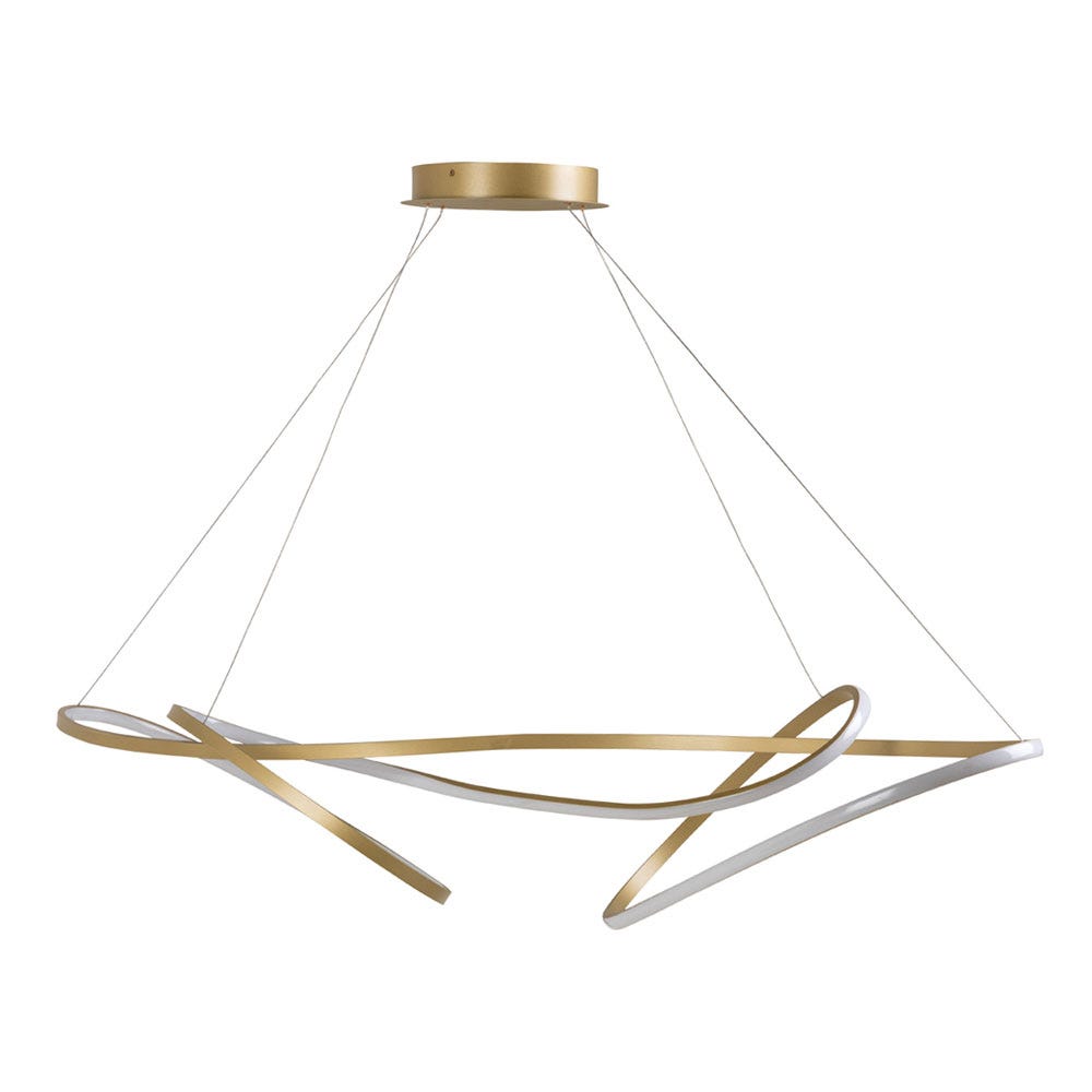 Heal's Ribbon LED Ceiling Pendant XL Satin Gold 2