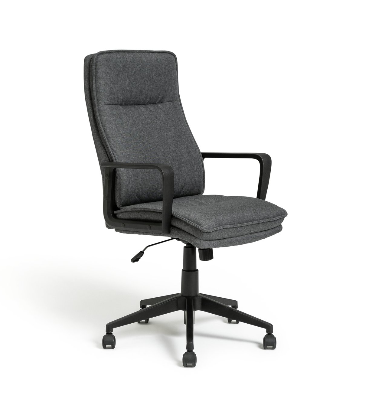 Habitat Tully Fabric Office Chair - Grey