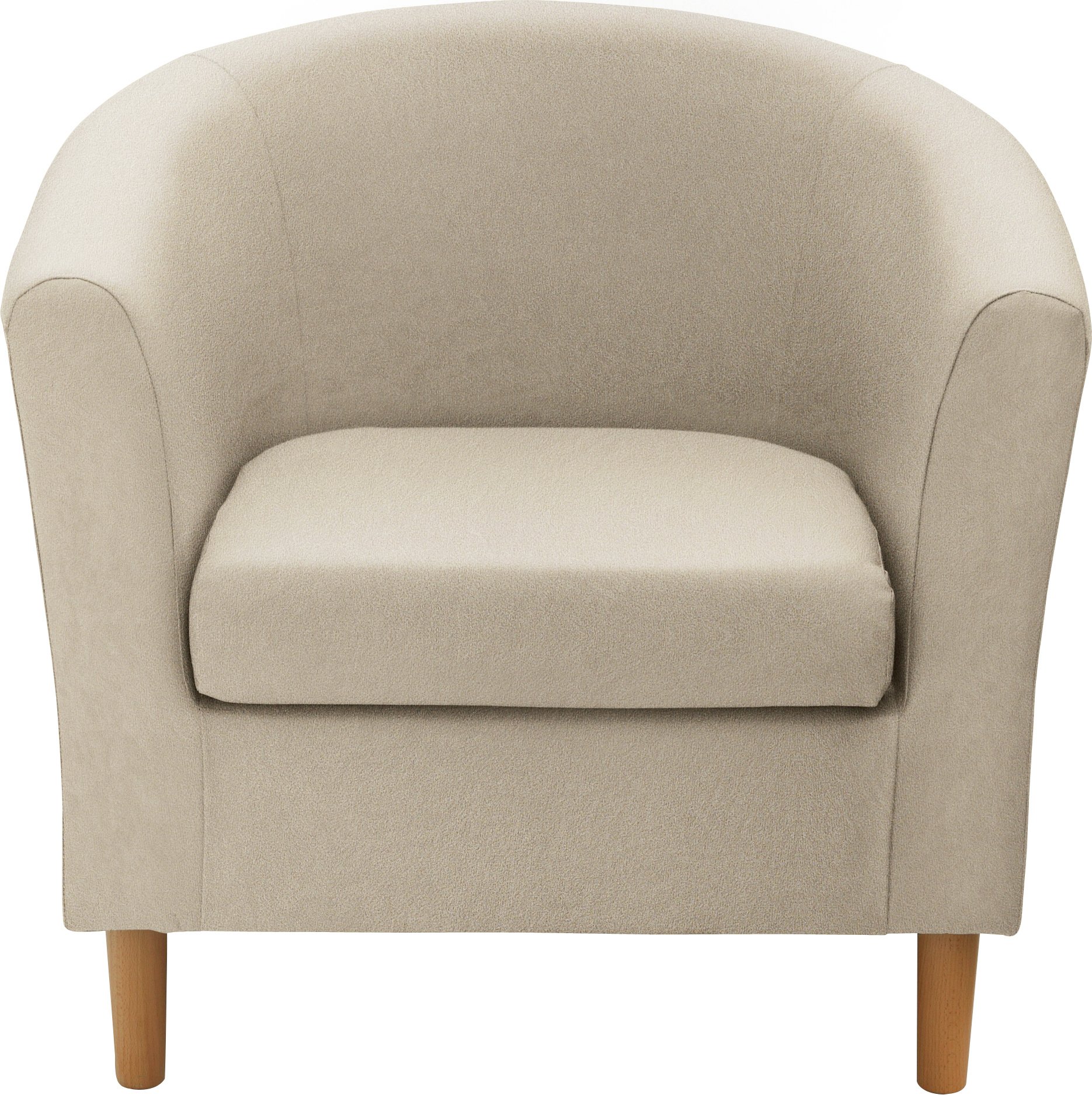 Argos Home Fabric Tub Chair - Mocha