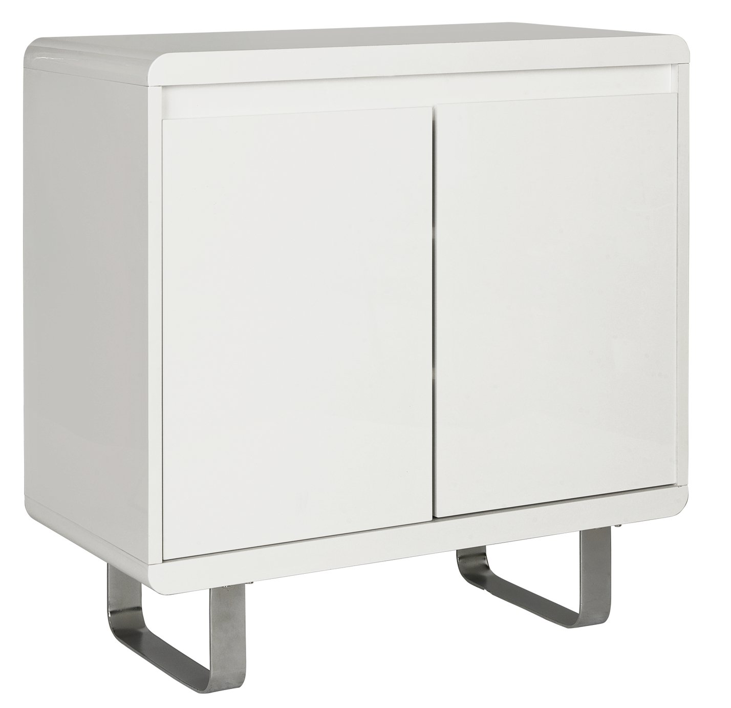 Habitat Sleigh 2 Door Sideboard - White Gloss