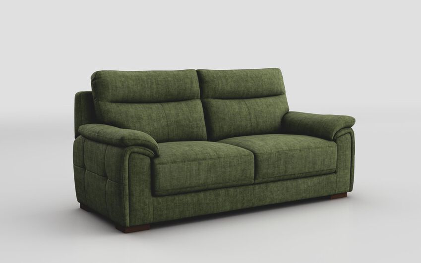 Green Fabric Cosina 3 Seater Sofa