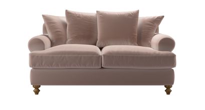 Teddy 2 Seat Sofabed in Orchid Cotton Matt Velvet - sofa.com