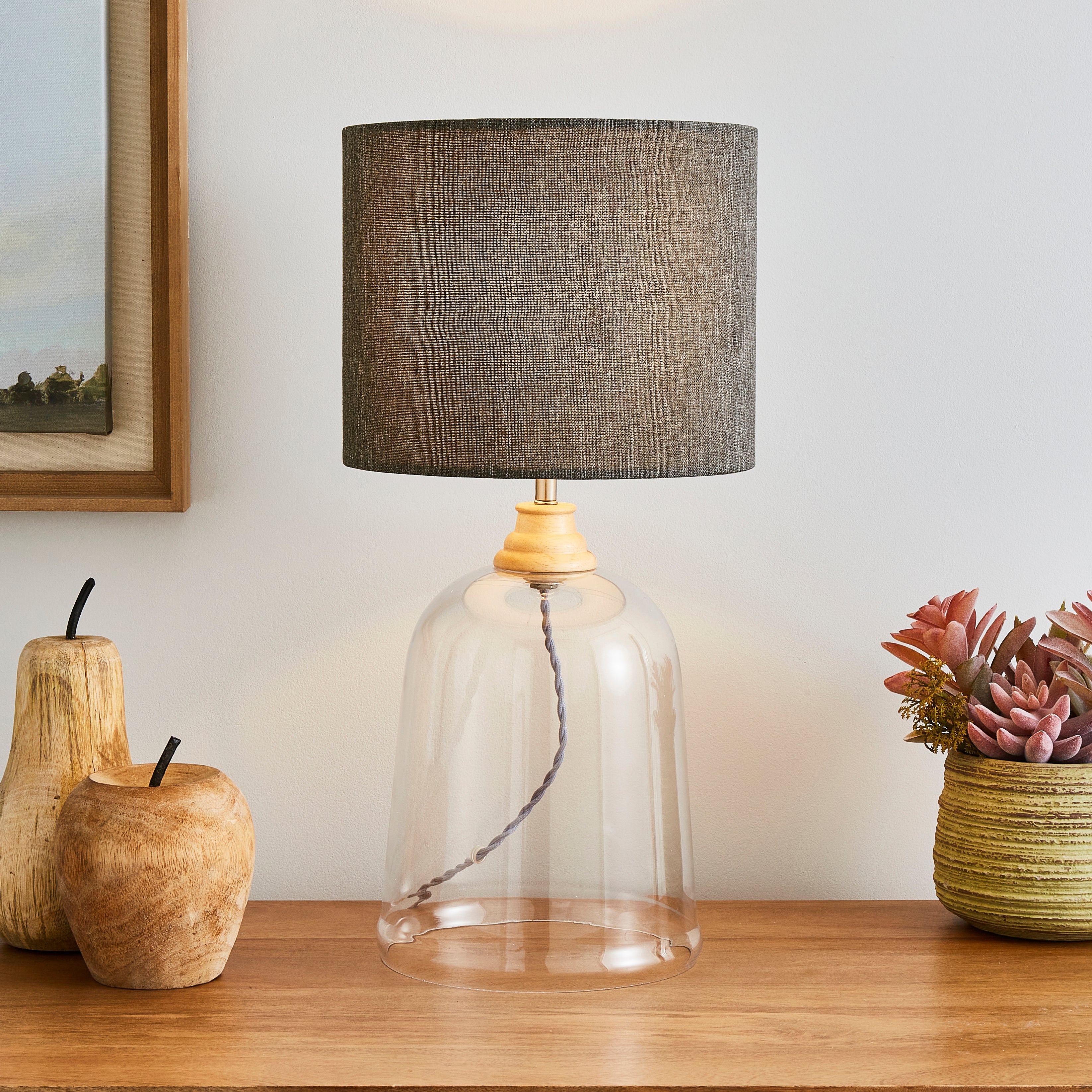 Churchgate Croxton Table Lamp Satin Nickel