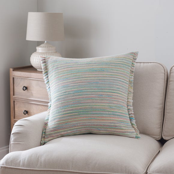 Ava Fringe Cotton Square Cushion