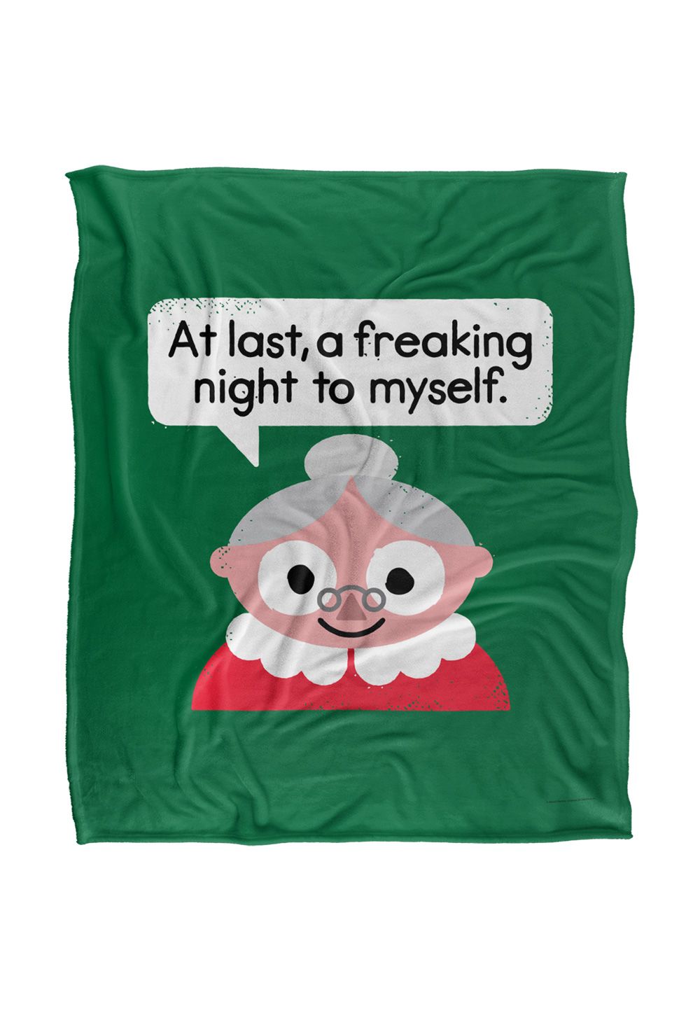 David Olenick The Claus Come Out Silky Touch Super Soft Throw Blanket 152 X 127 cm in White
