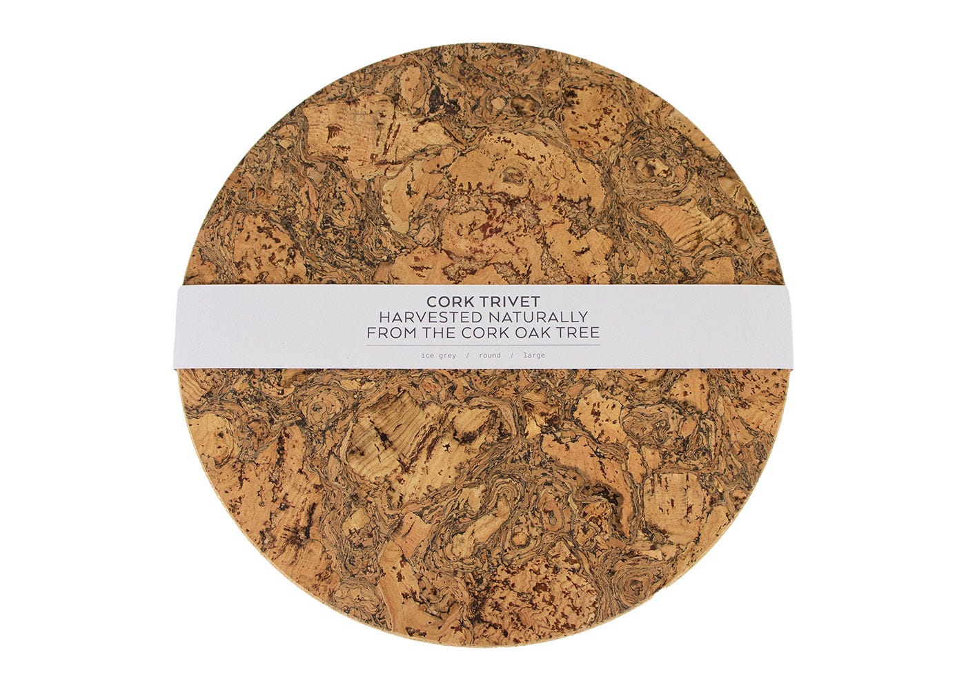 Liga Natural Cork Round Trivet Large