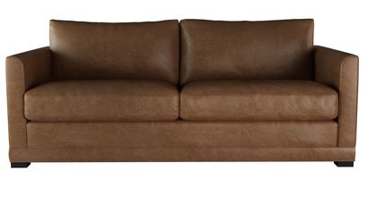 Aissa 3 Seat Sofa (breaks down) in Tan Vintage Leather - sofa.com