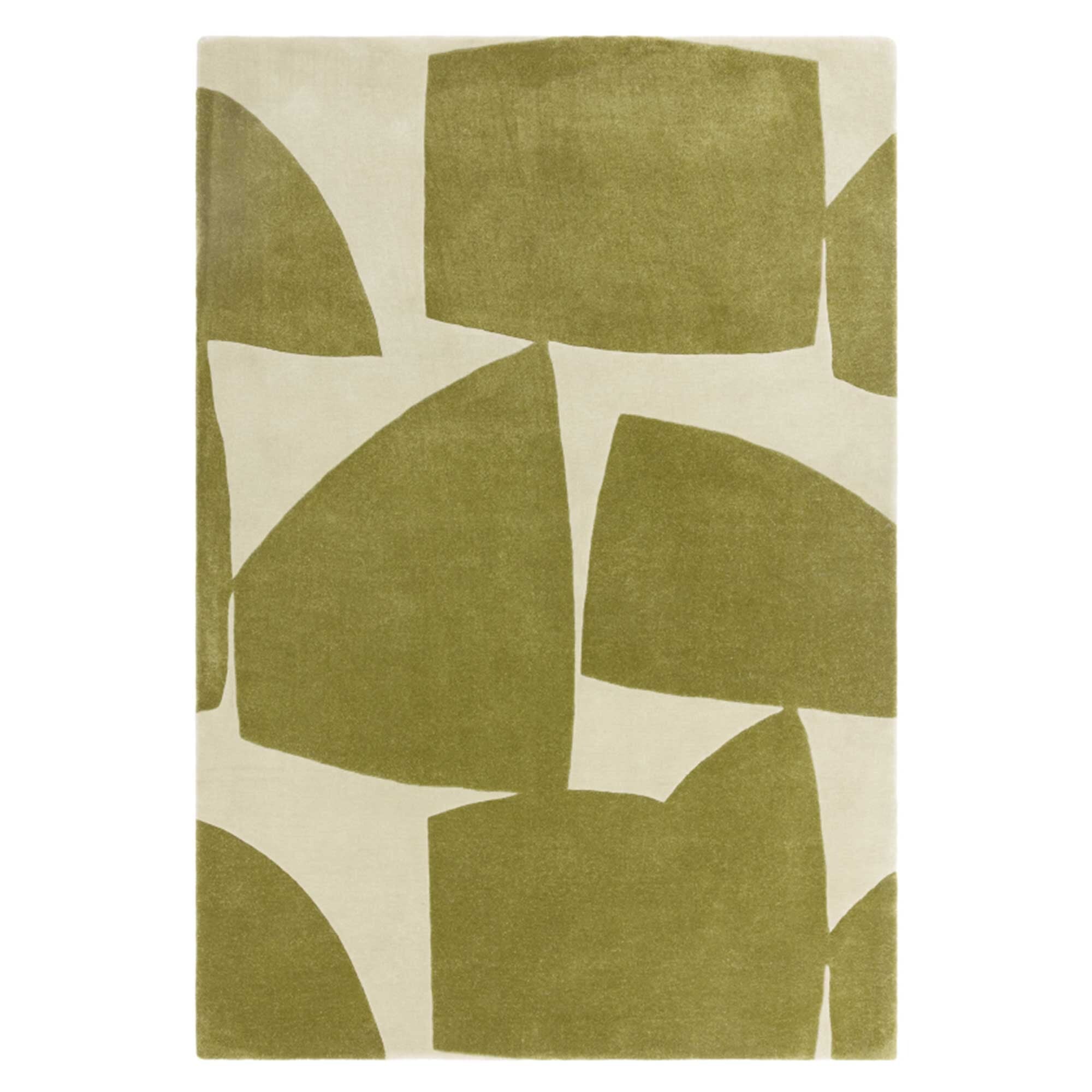 Trallo Sage 160x230cm Rug, Square, Green | Barker & Stonehouse
