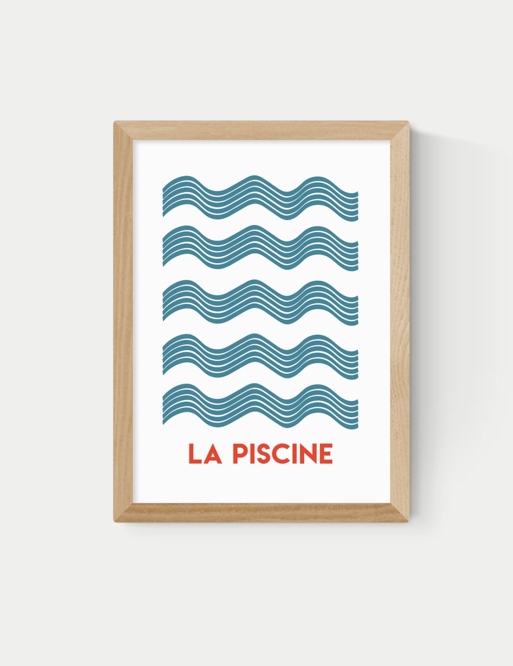 East End Prints La Piscine Framed Art Natural