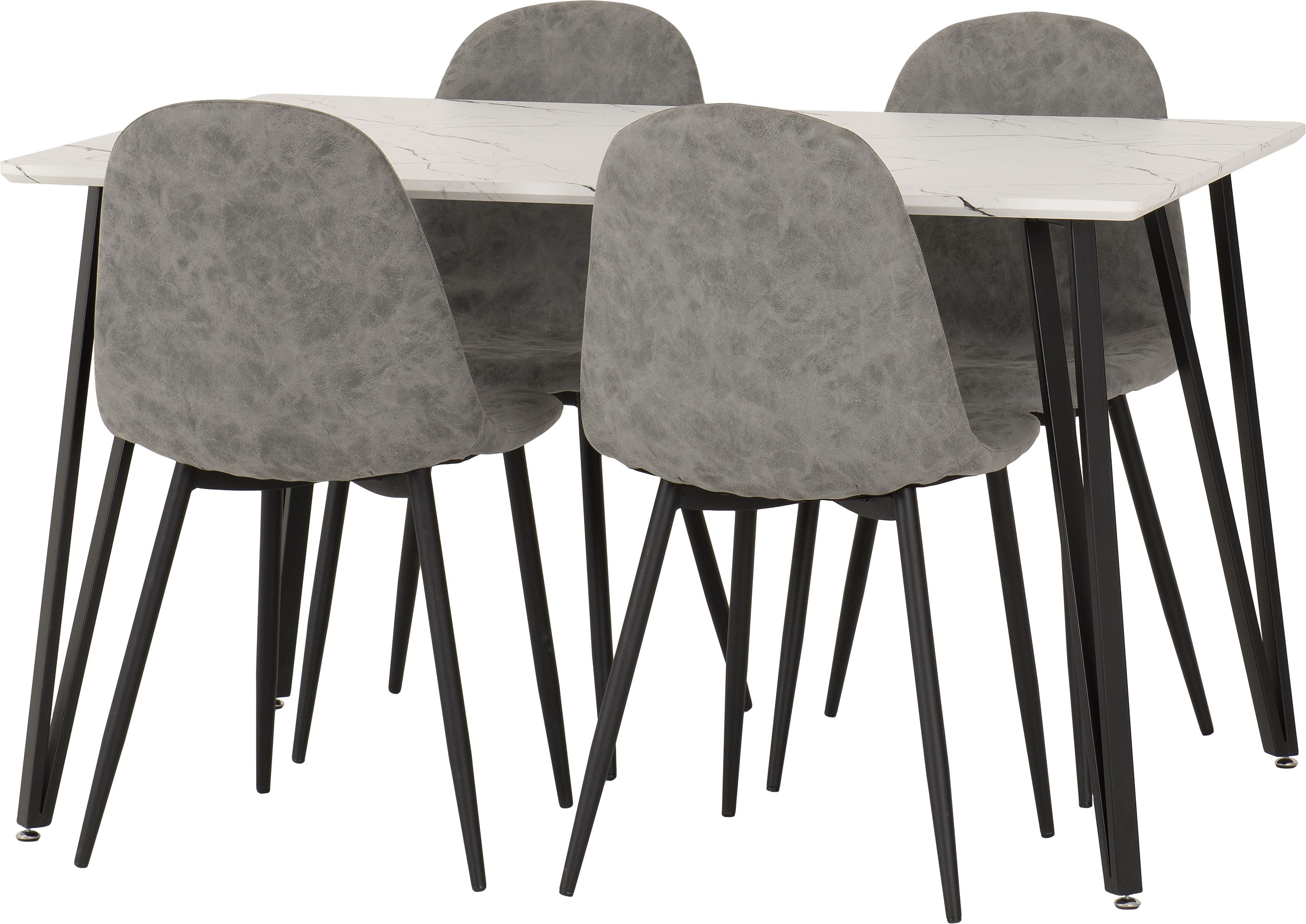 Seconique Marlow & Athens Dining Set in Grey 3