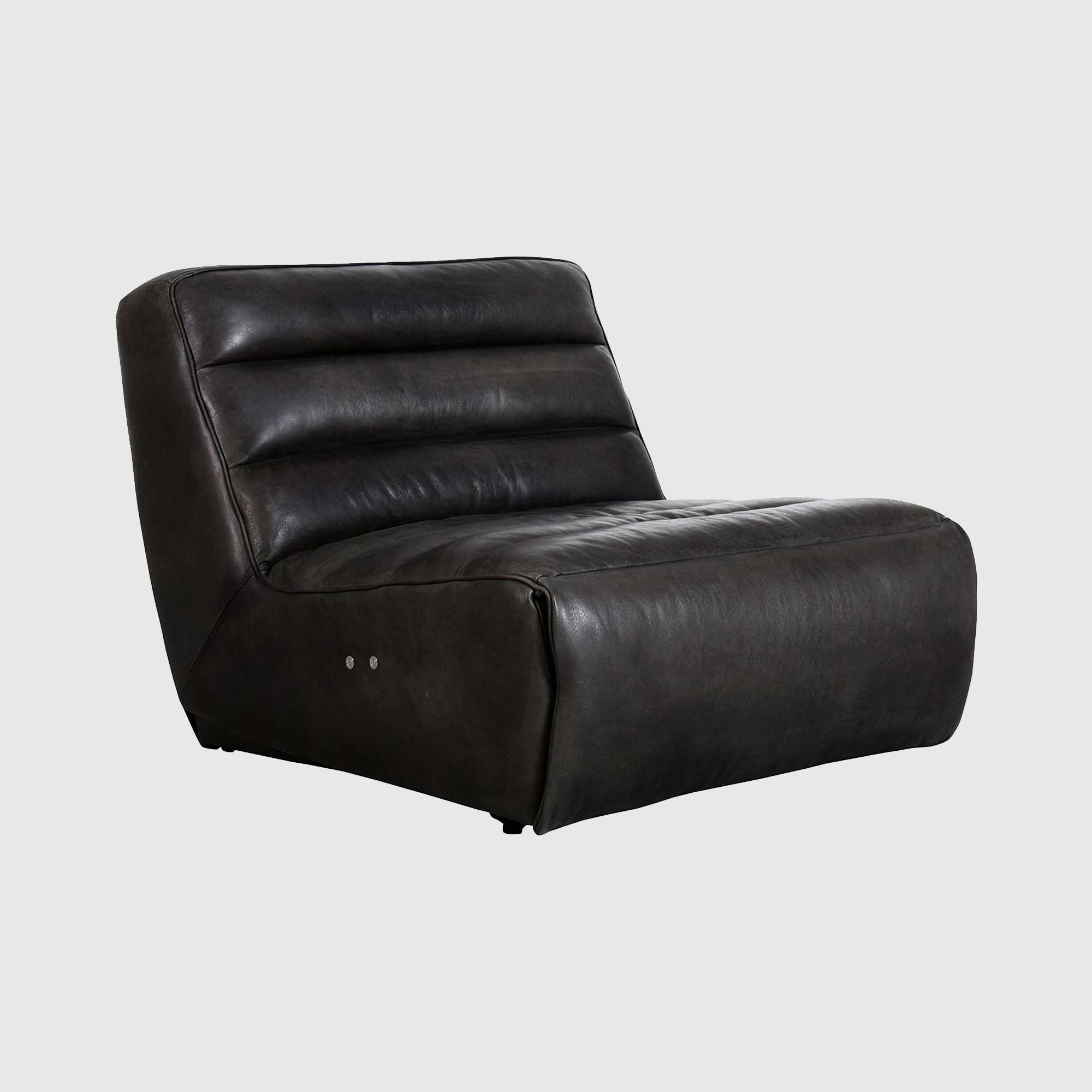 Timothy Oulton Slouchy Armchair, Grey Leather | Barker & Stonehouse