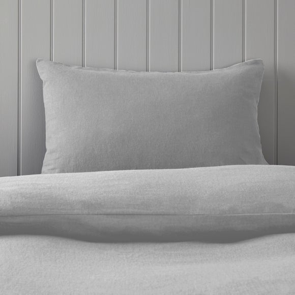 Soft & Cosy Luxury 100% Brushed Cotton Standard Pillowcase Pair