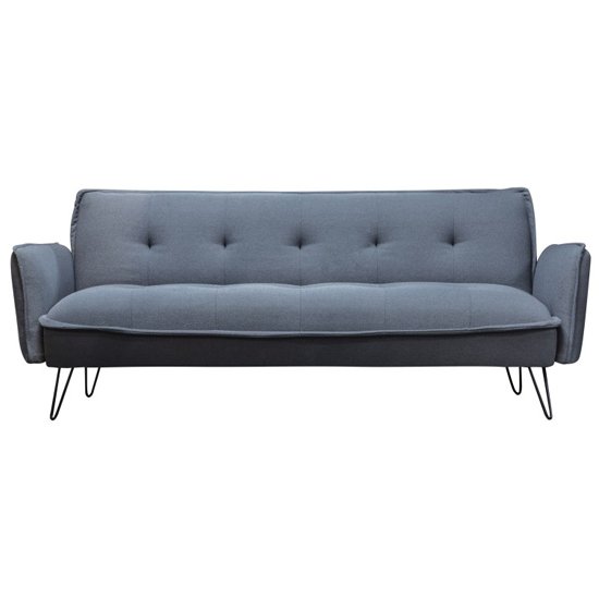 Mora Fabric Upholstered Sofa Bed In Slate