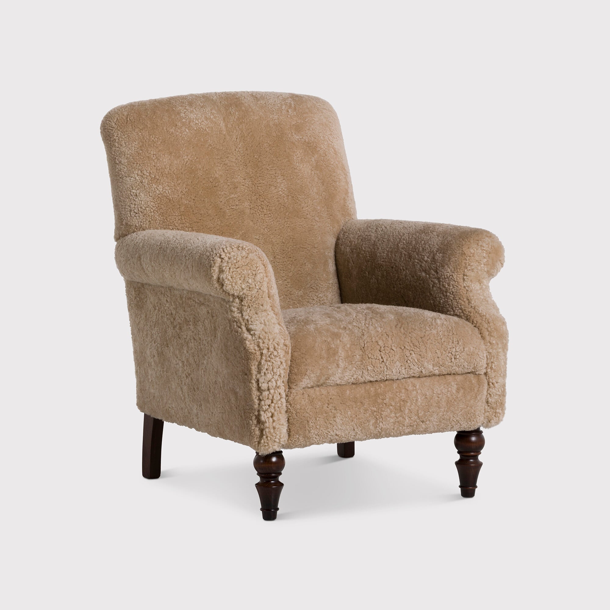 Tetrad Merino Armchair Auckland Short Hair, Neutral Fabric | Barker & Stonehouse