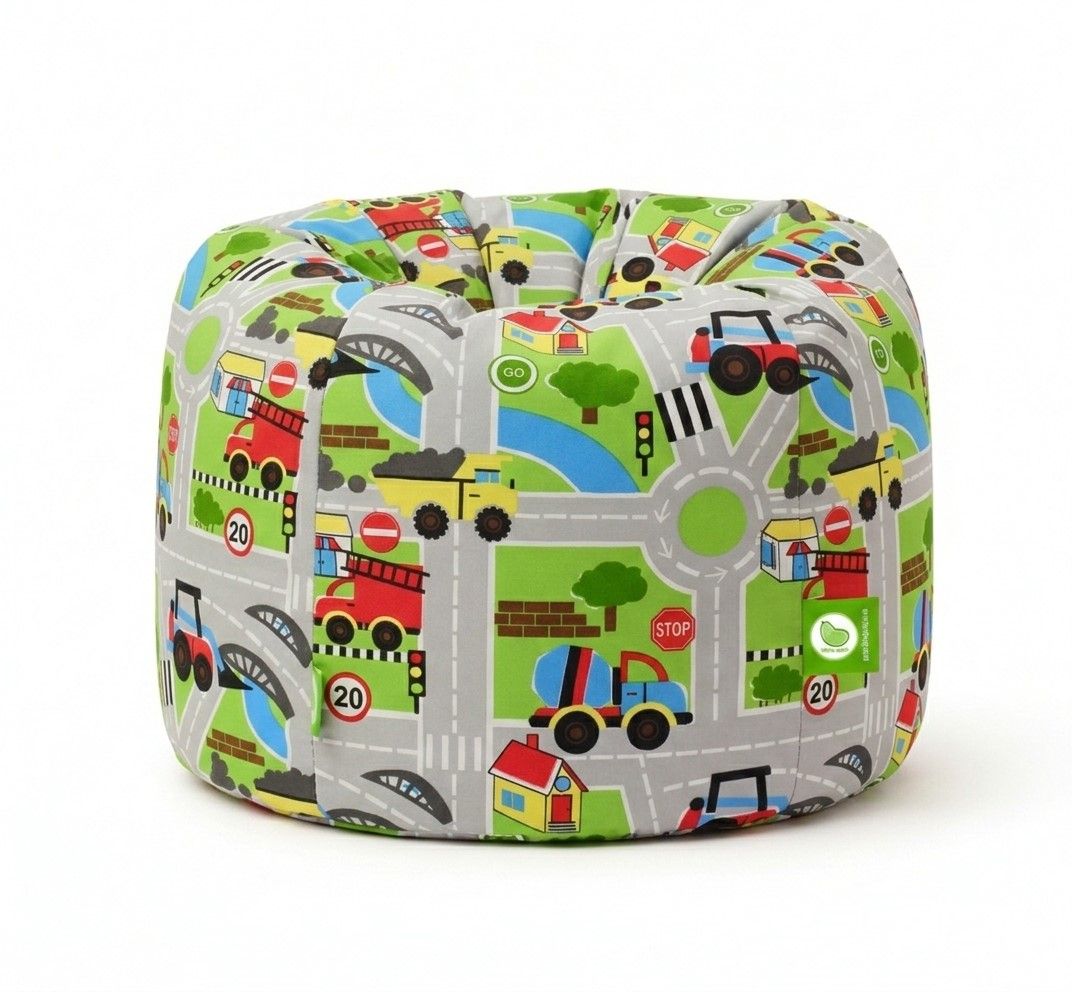 Bean Lazy Cotton Road Map Bean Bag Large Size