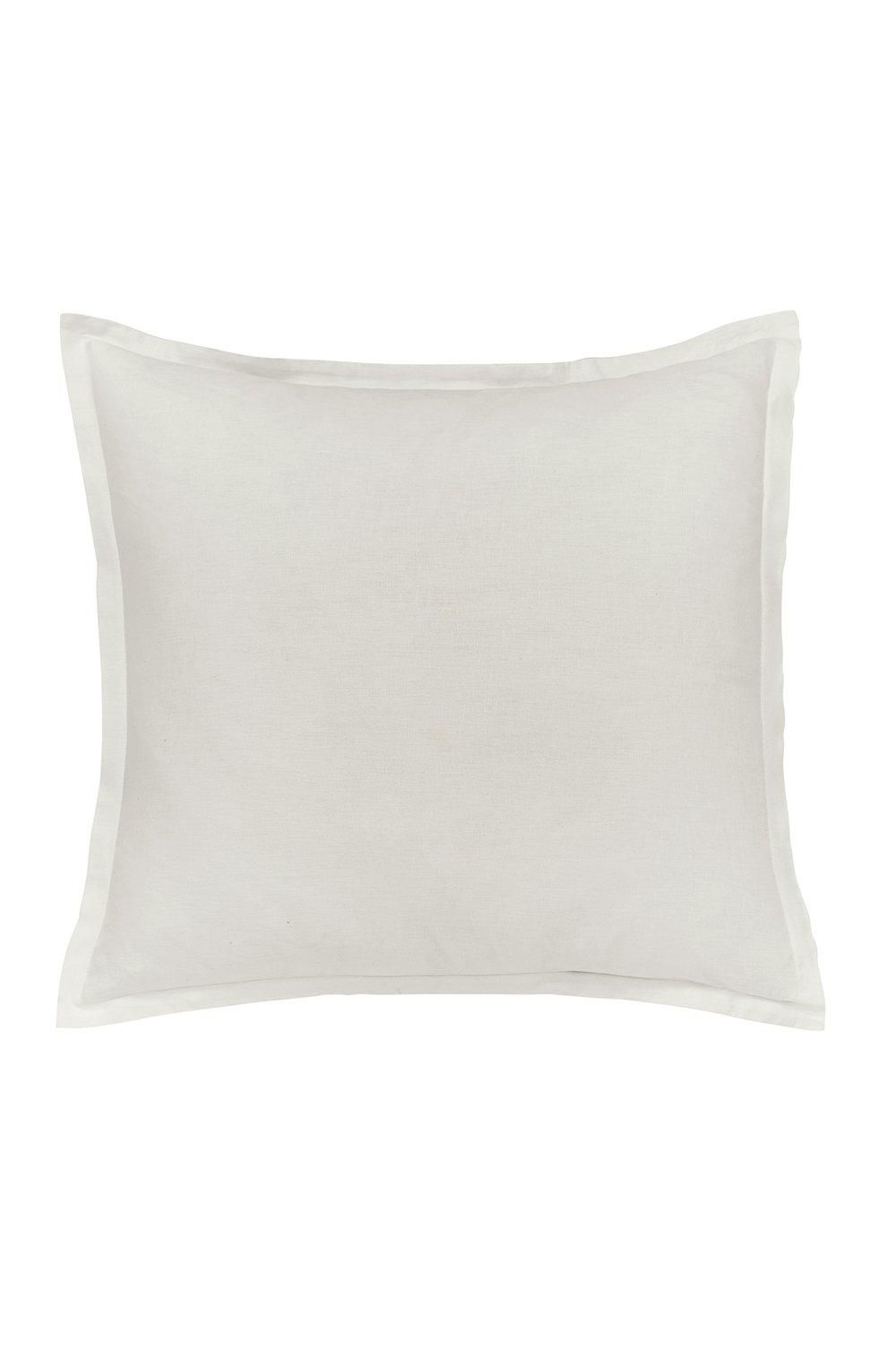 Morris & Co 'Pure Linen Cotton' Square Pillowcase in Silver