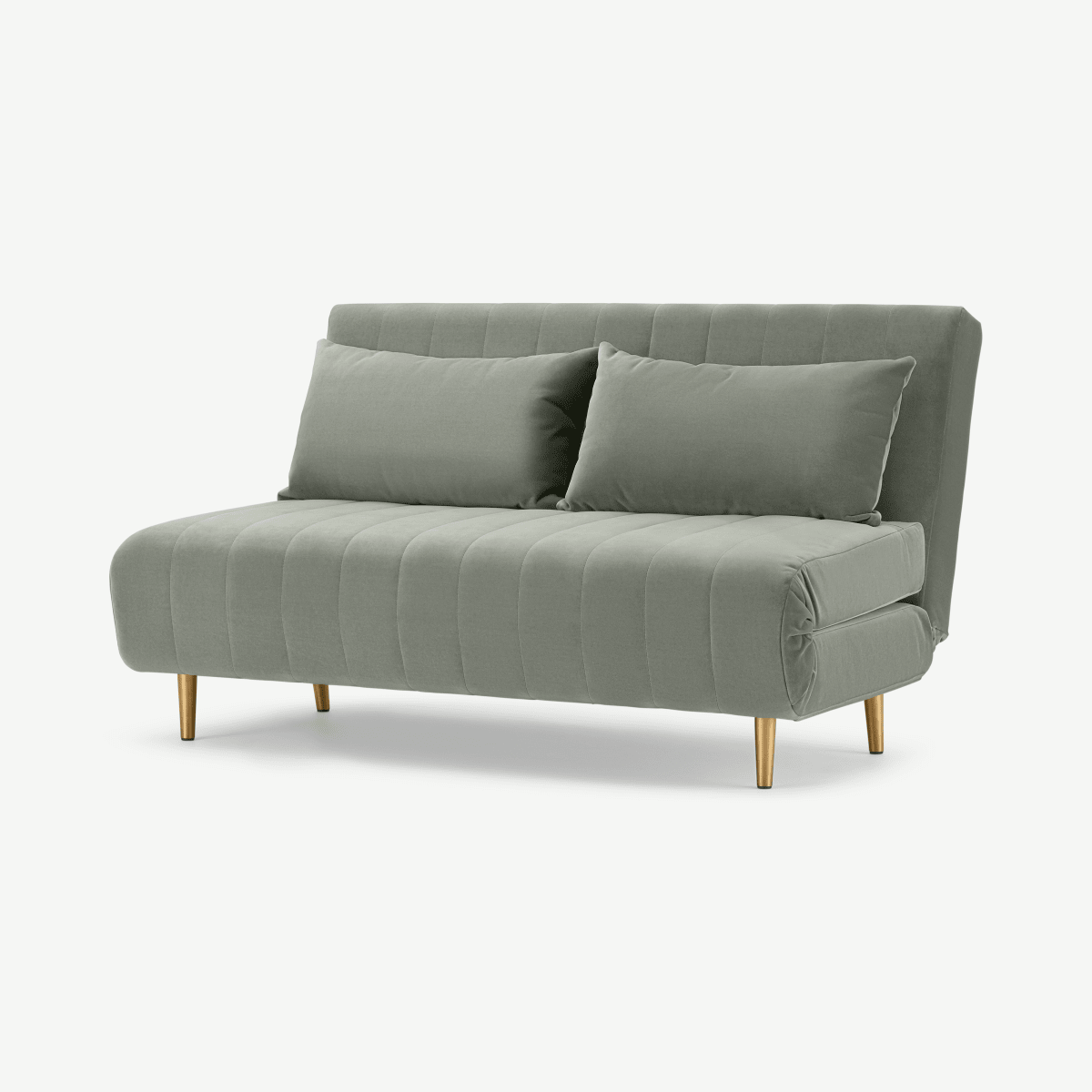 Bessie Large Double Sofa Bed, Sage Green Velvet
