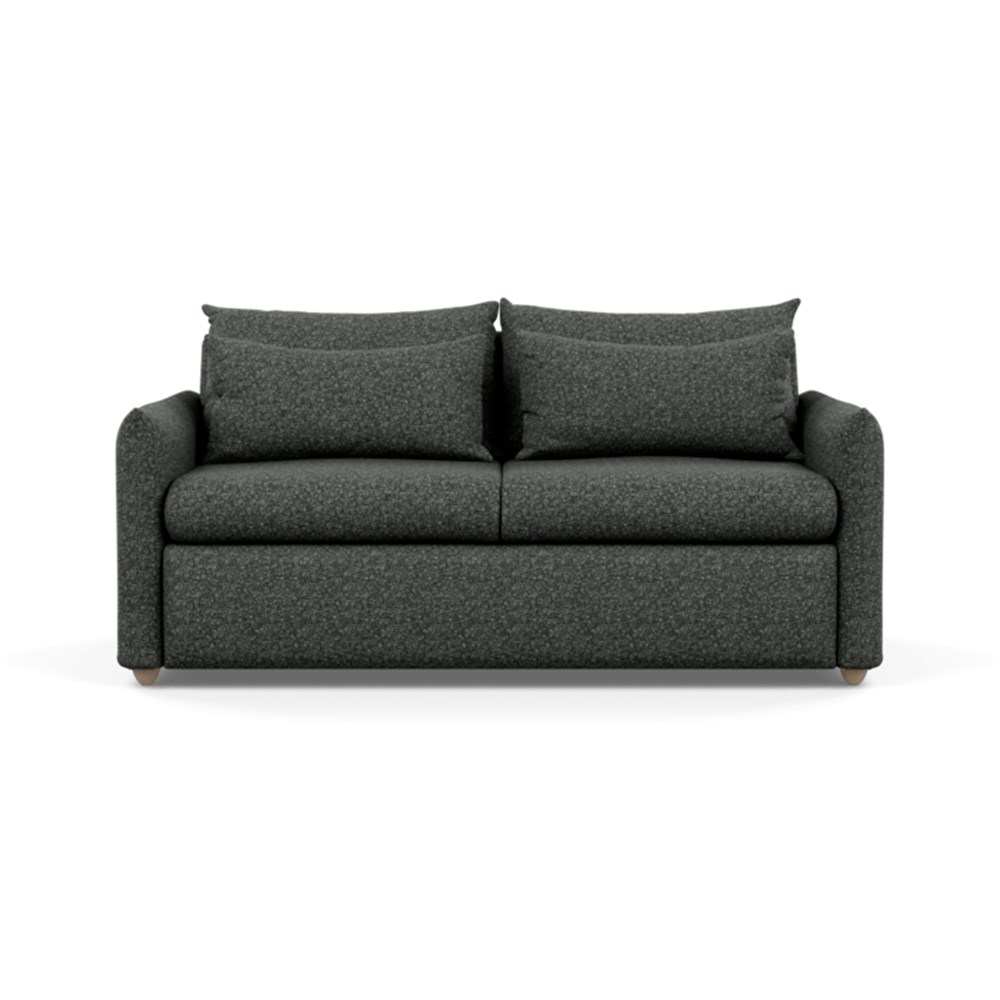 Heal's Pillow Sofa Bed Brecon Charcoal Natural Feet