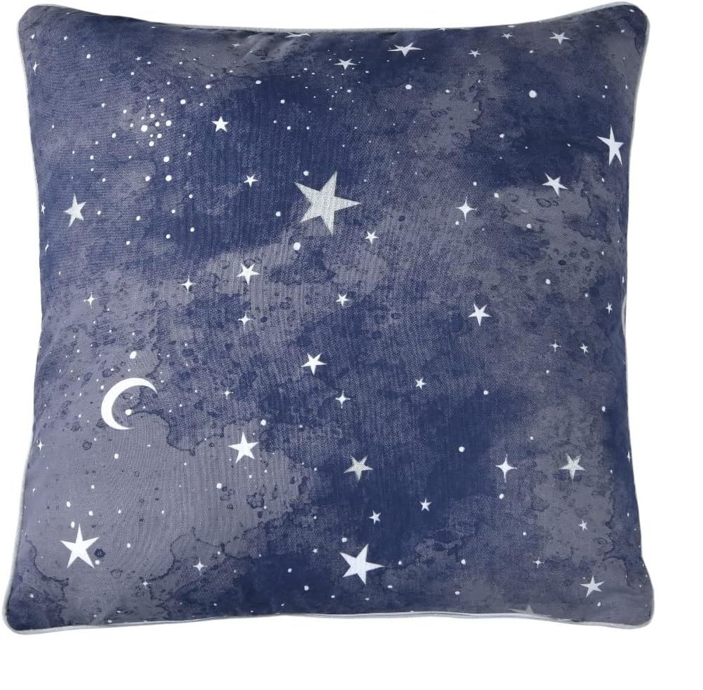 Smart Living Halloween Pumpkins & Celestial Stars Decorative 18" x 18" Filled Cushions in Navy 2