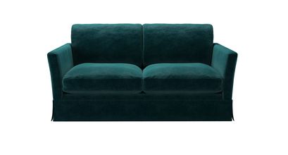 Otto 2 Seat Sofa Bed in Jade Smart Velvet - sofa.com