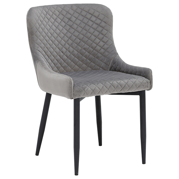 Rivington Fabric Dining Armchair  Grey