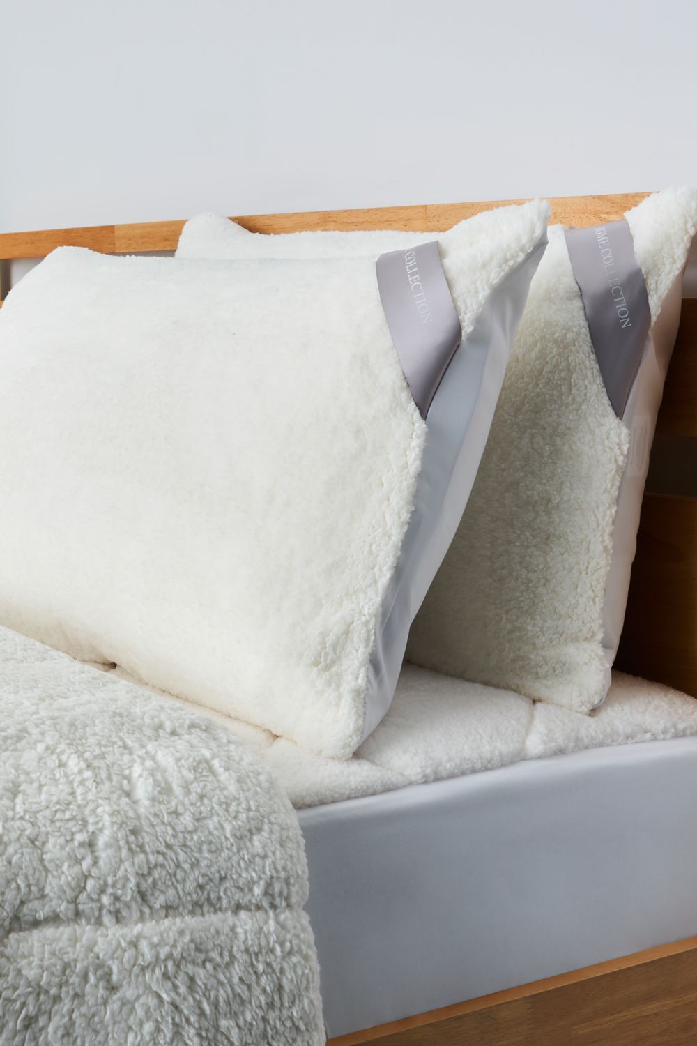 BHS Teddy Bear Pillow Protector Pair in White