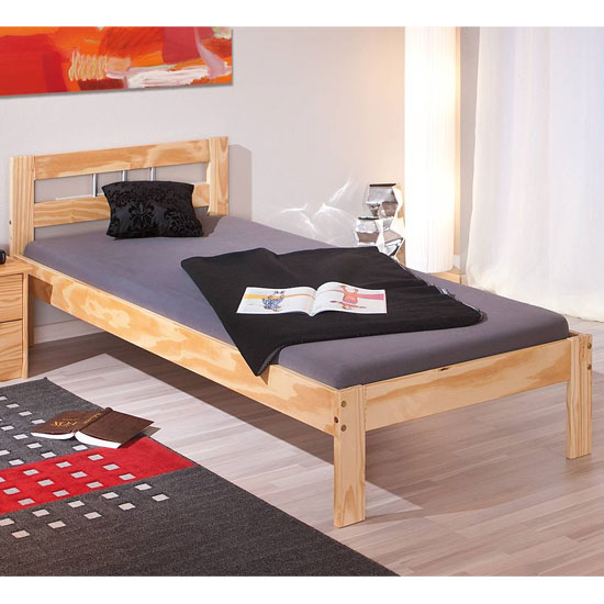 Jana Wooden Single Bed In Natural Oak