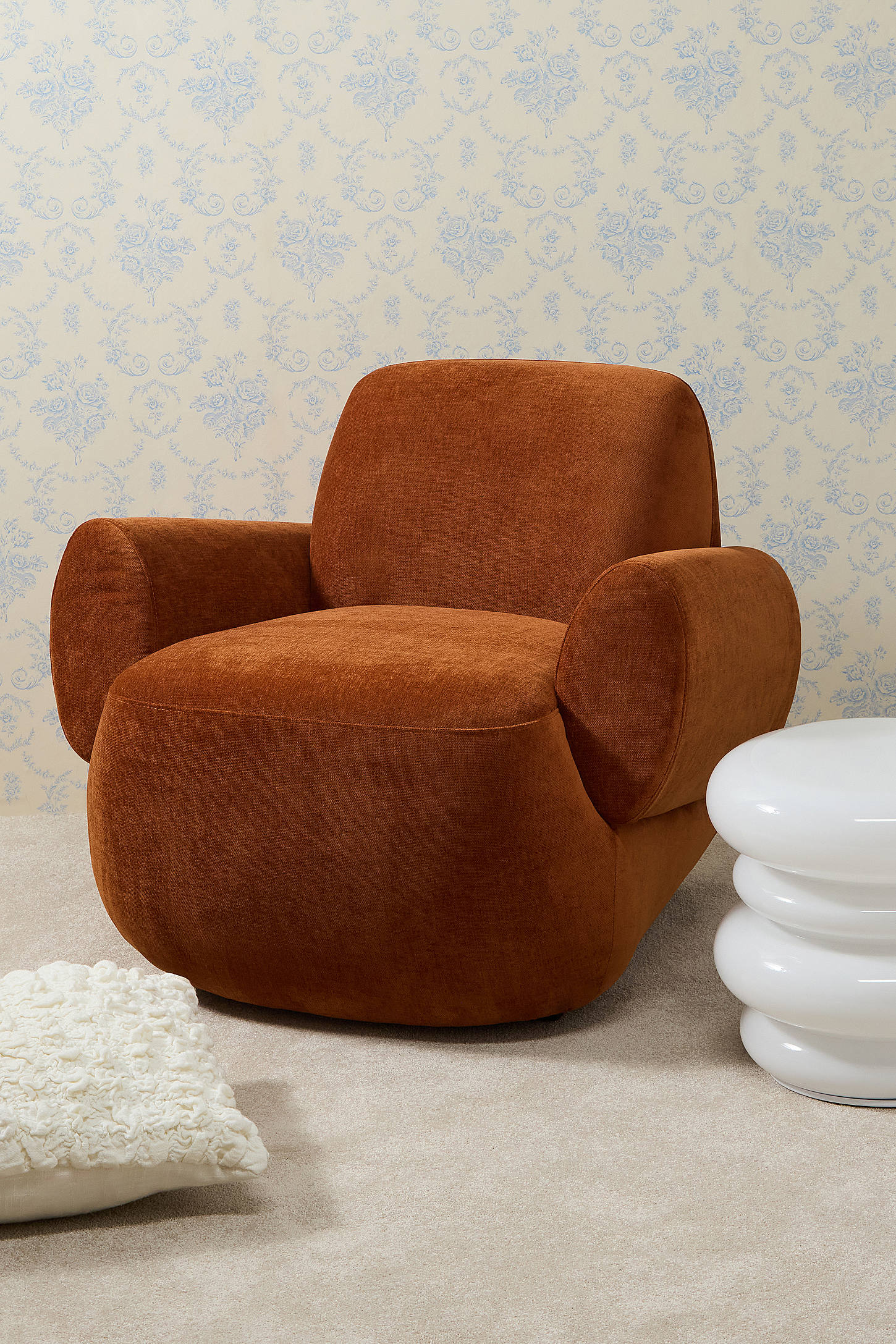 Scott Rust Lounge Chair - Rust