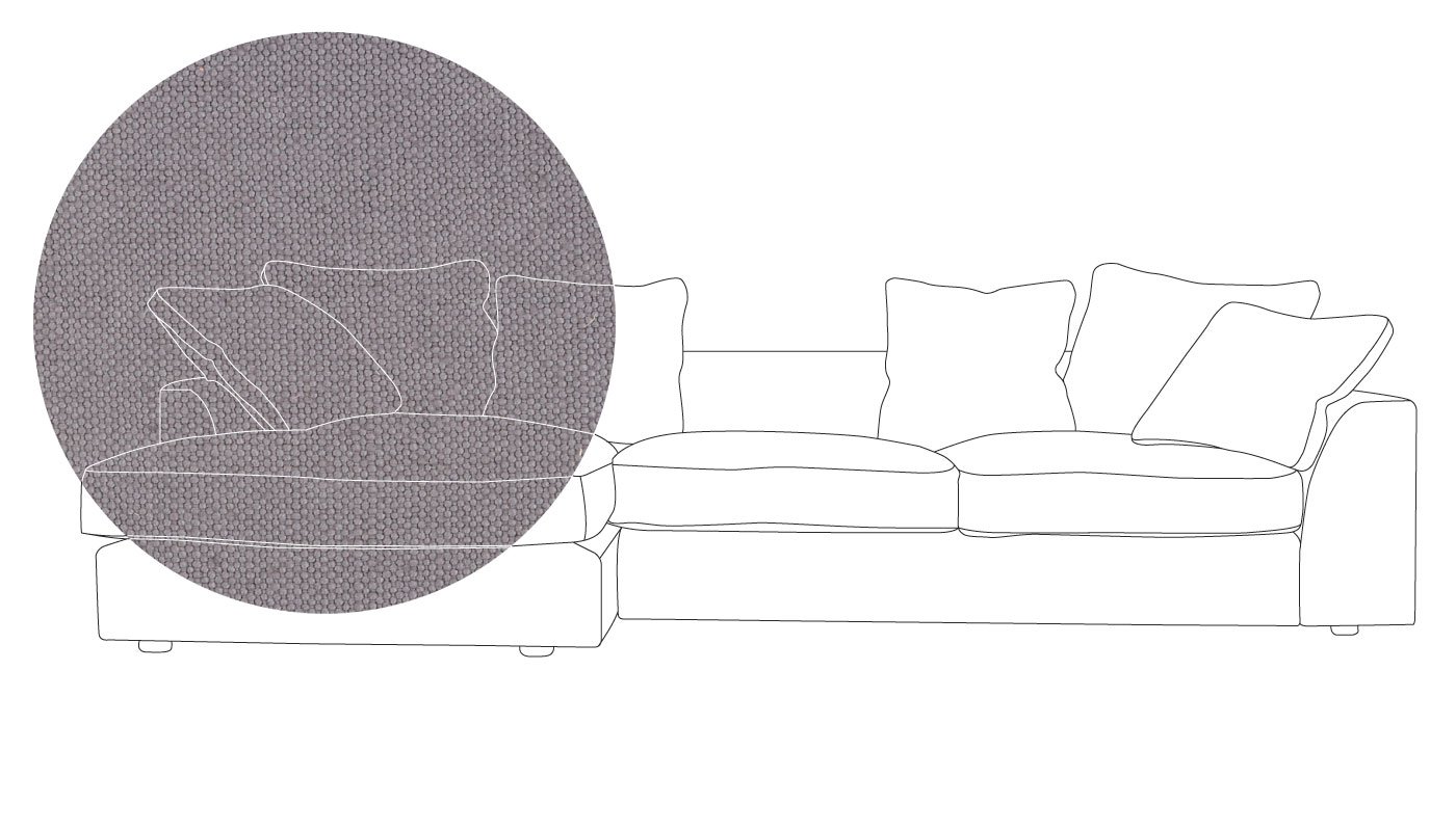 Heal's Cumulus Left Hand Facing Corner Sofa In Linen