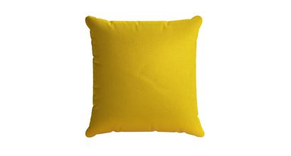 45x45cm Scatter Cushion in Canary Cotton Matt Velvet - sofa.com