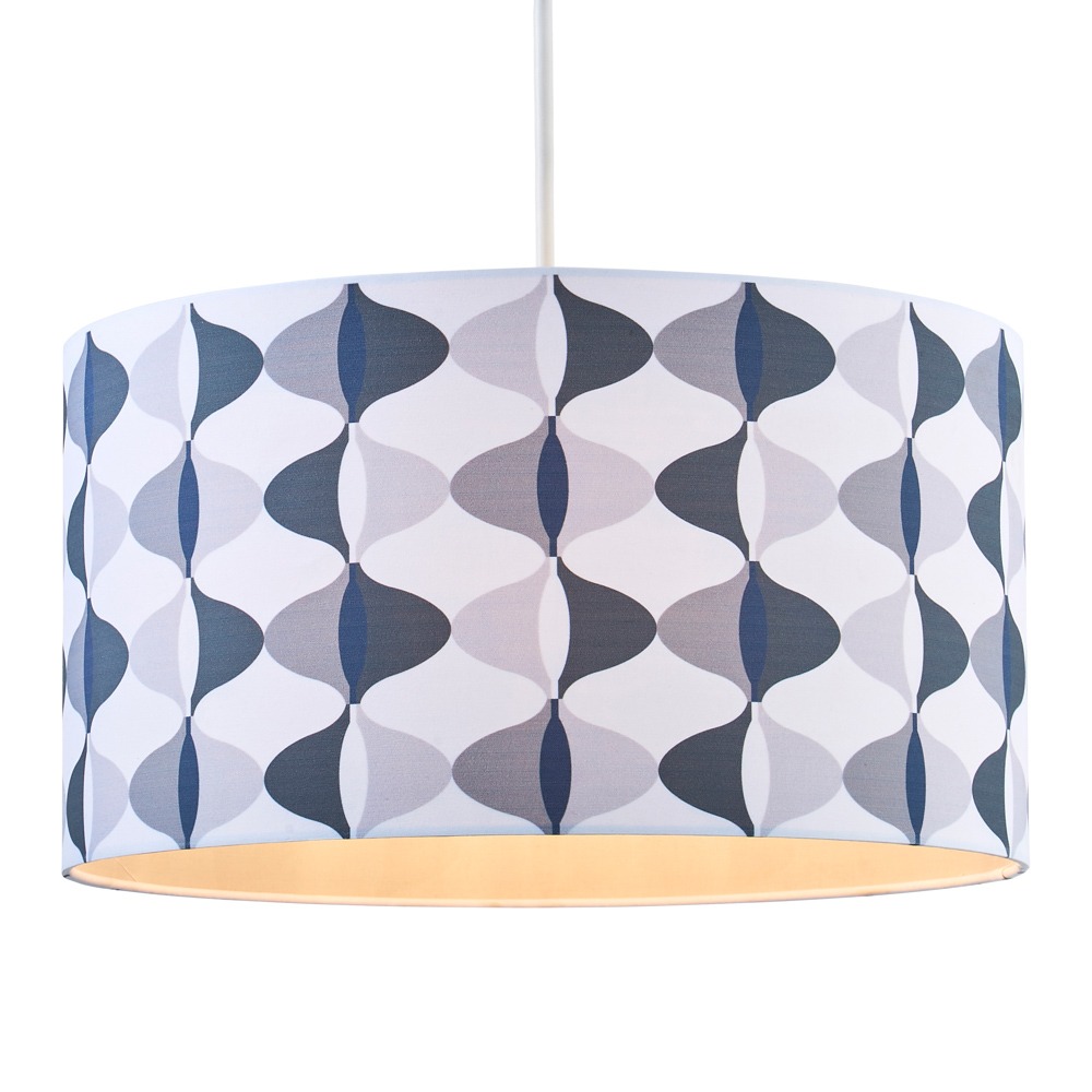 40cm Wave Easyfit Shade, Grey