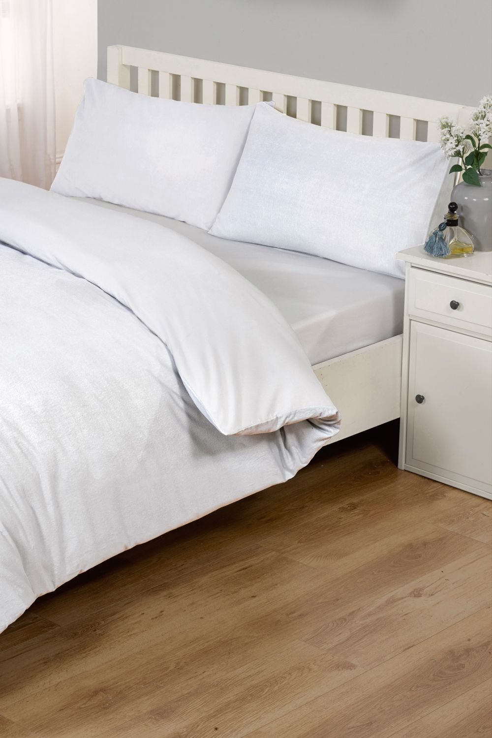 BHS Bamboo White Pair Pillow Case Cover