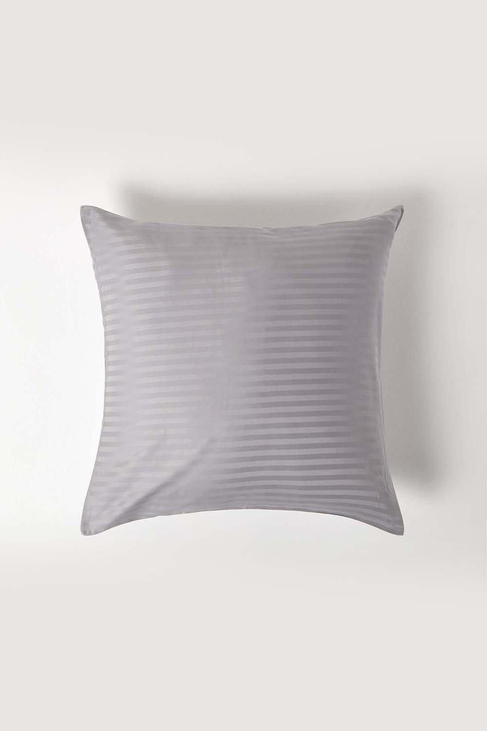 Homescapes Continental Pillowcase Egyptian Cotton 330 TC, 60 x 60 cm in Grey