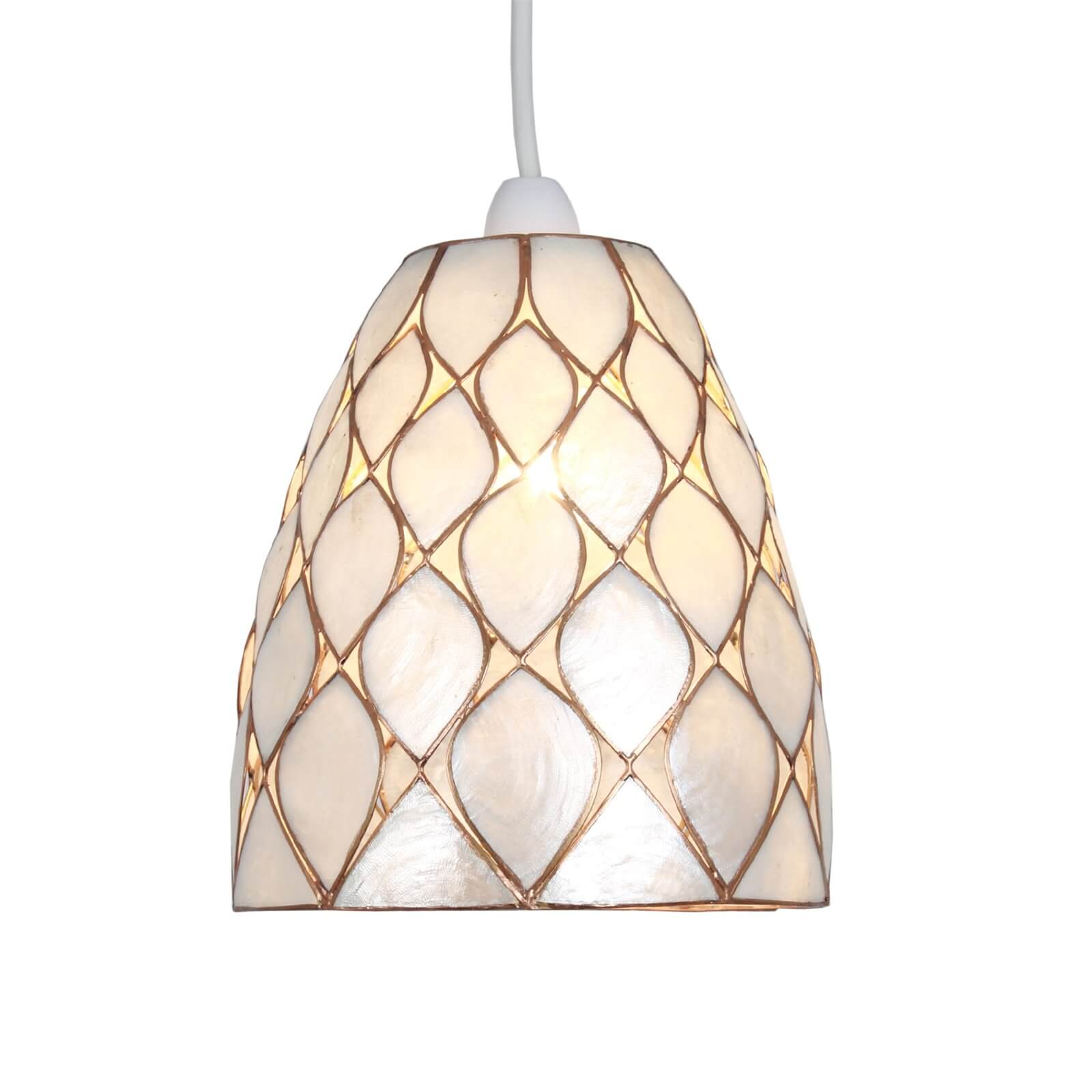Taj Capiz Dome Shade - Pearlized
