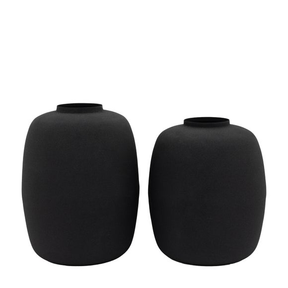 Set of 2 Damita Metal Vases