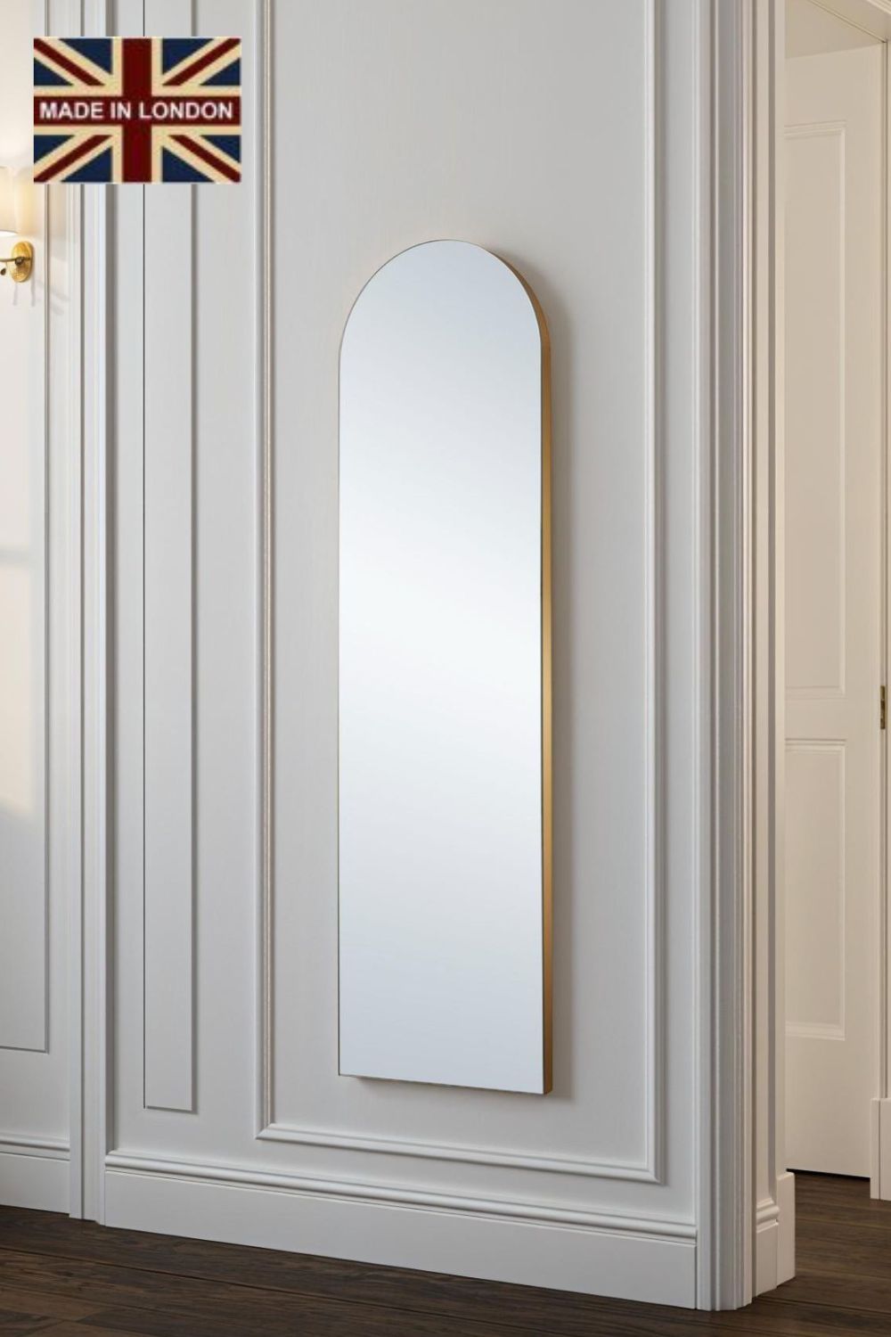 Yearn Mirrors Minimal Arch Gold Tall Full Length Mirror