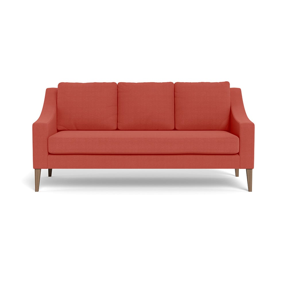 Heal's Richmond 3 Seater Sofa Linen Grenadine Tinted Ash Feet