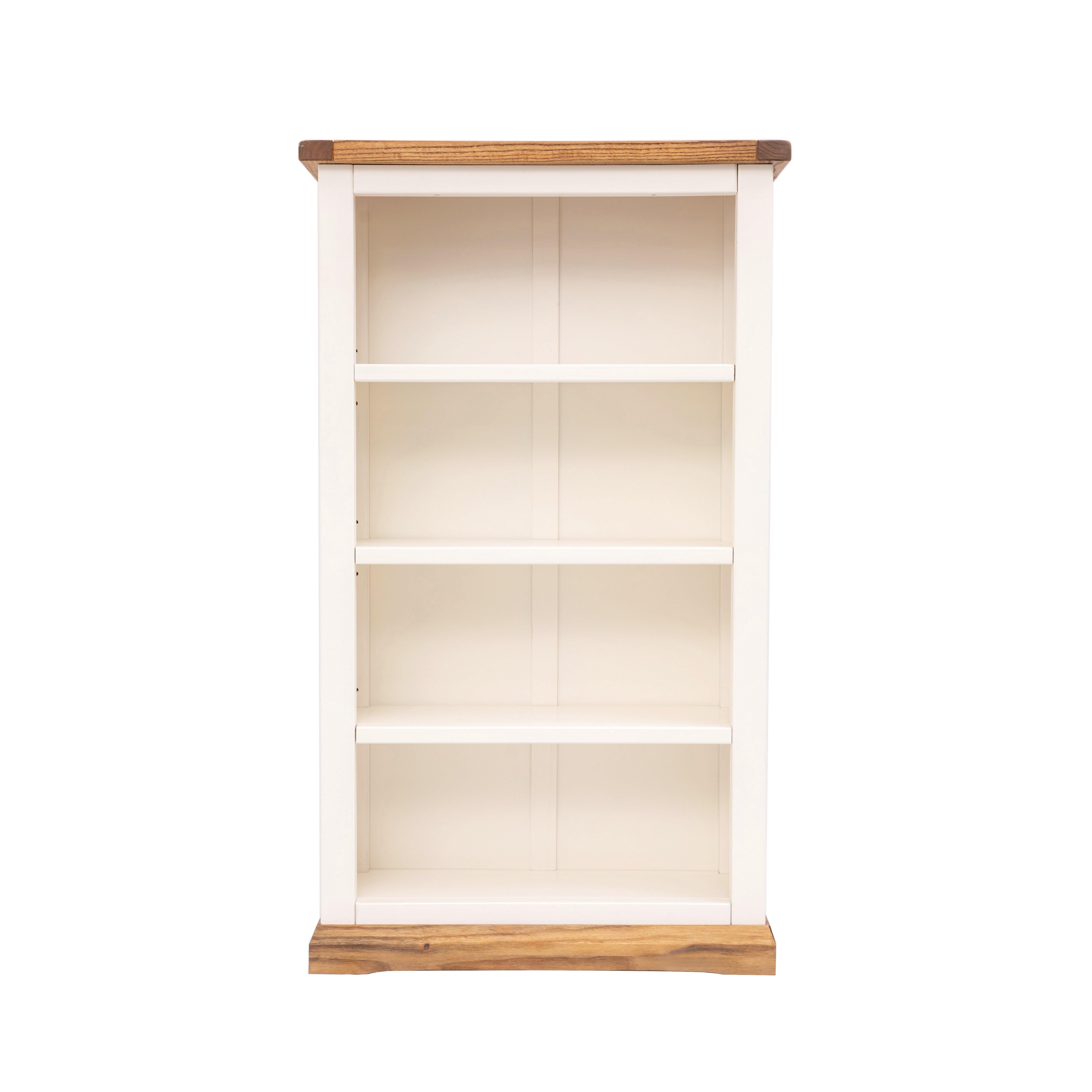 Cabinet Bits Bookcase with plinth 120x70x25cm in Off-White