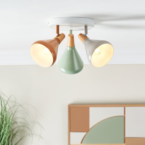 Wolston Retro 3 Light Adjustable Spotlight