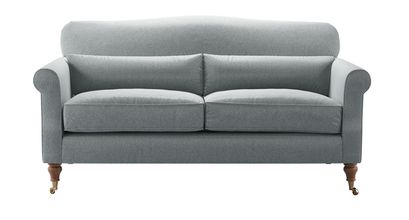 Dahlia 3 Seat Sofa in Cirrus Smart Slubby Cotton - sofa.com