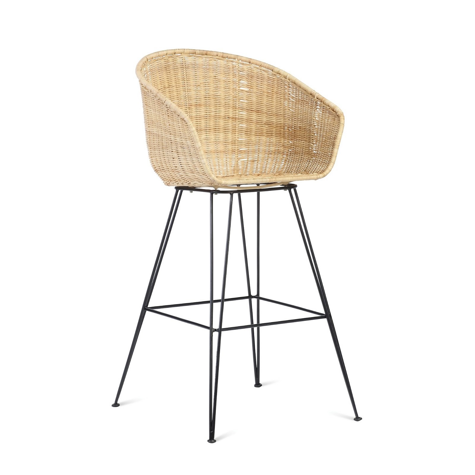 Porto Rattan Natural Bar Stool