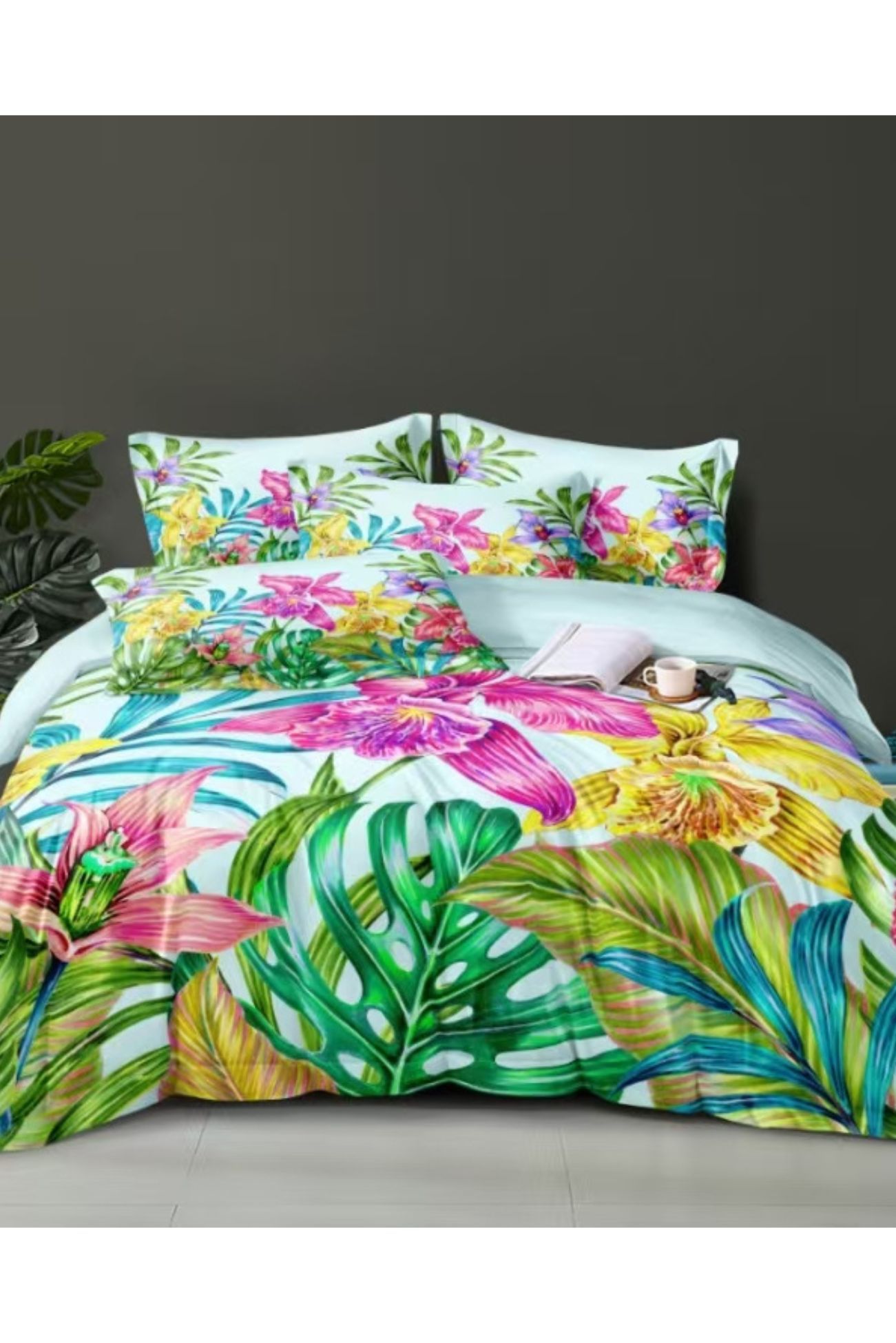 Ezysleep Azure Floral Printed Duvet Set