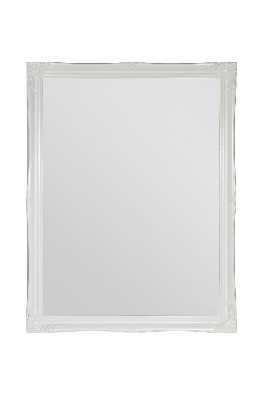 MirrorOutlet "Hamilton" White Shabby Chic Decorative Design Wide Wall Mirror 137cm x 107cm 2