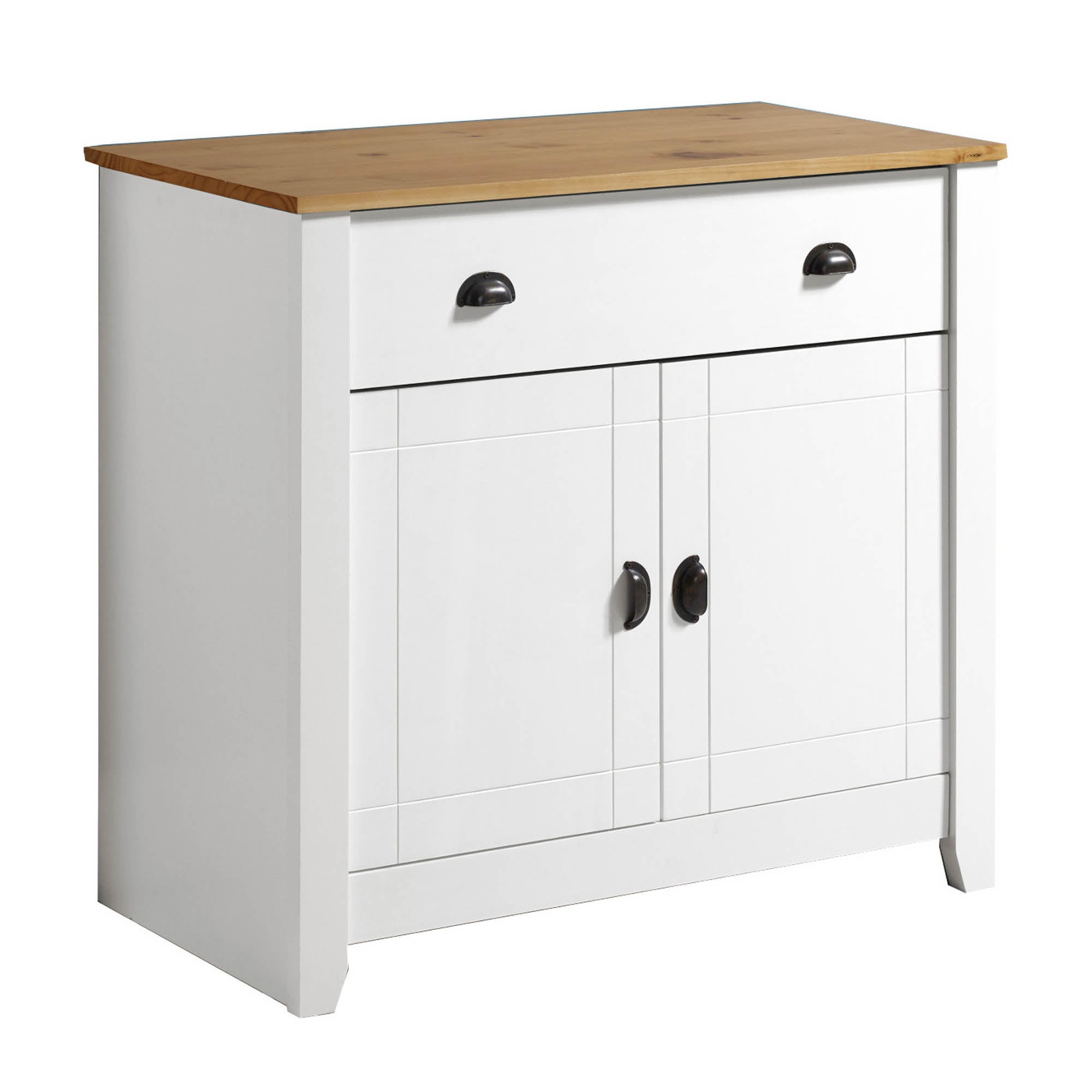 Ludlow White Sideboard White/Brown
