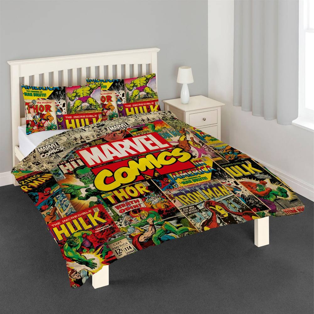 Marvel Avengers Comics Duvet Cover Set