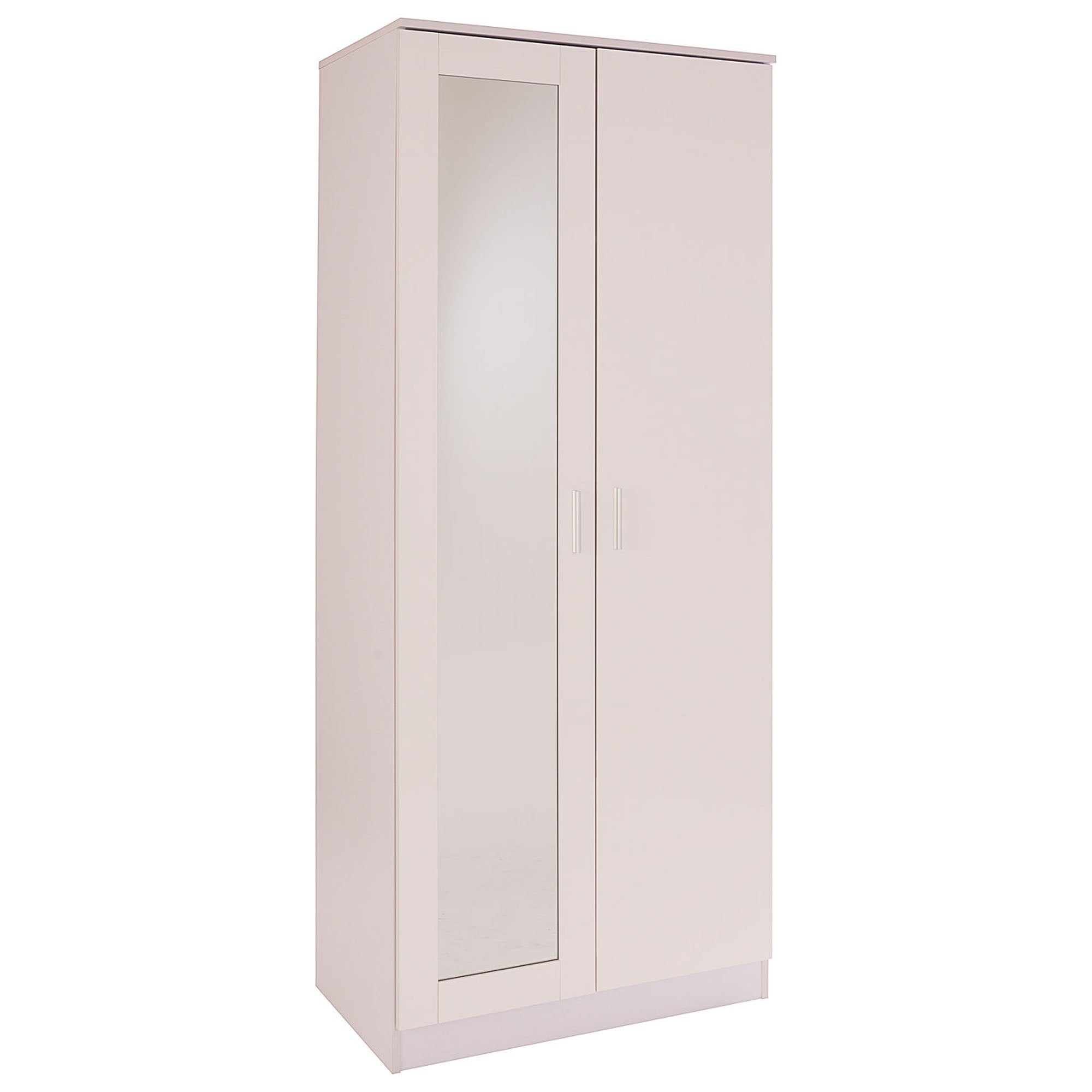 Ottawa 2 Door Mirrored Wardrobe White