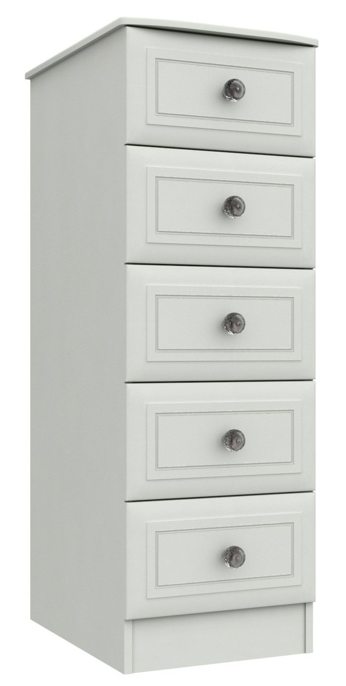 Rendlesham 5 Drawer Tallboy - White