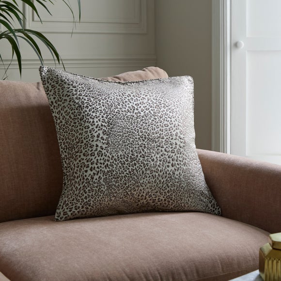 Luxe Leopard Jacquard Square Cushion